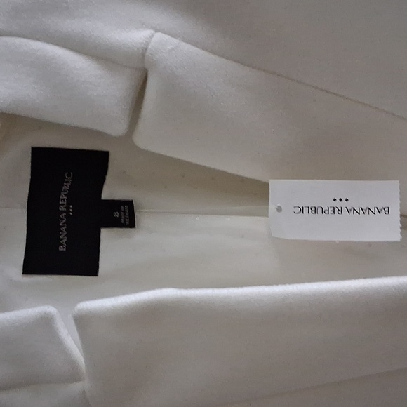 Banana Republic Sculpted Fit Washable Blazer White Size 8 SOLD OUT ONLINE - Picture 5 of 6